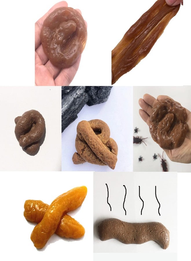PPXMEEUDC Different Shapes Fake Poo Fake Dog Poo Funny Joke Tricky Toys Prank Props for Halloween April Fools' Day Prank Party - Image 5